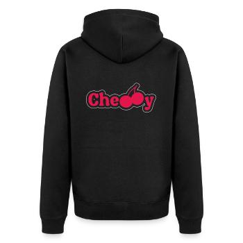 Cherry Cherry Tree Cherry Blossom Fruit Gift - Unisex Premium Organic Zip Hoodie - black - Back - Nico (187cm)