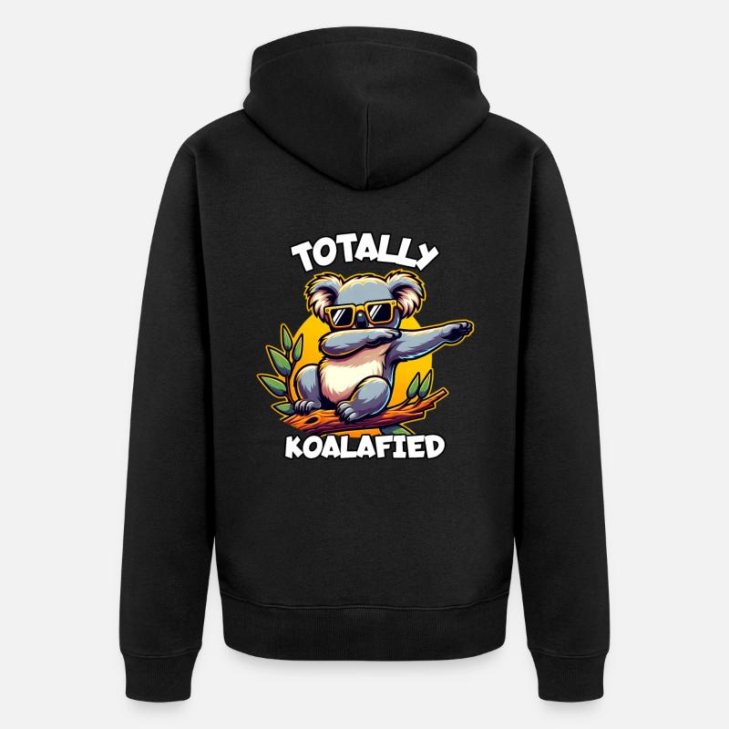 Dicton Koala - Veste à capuche bio Premium Unisexe - noir