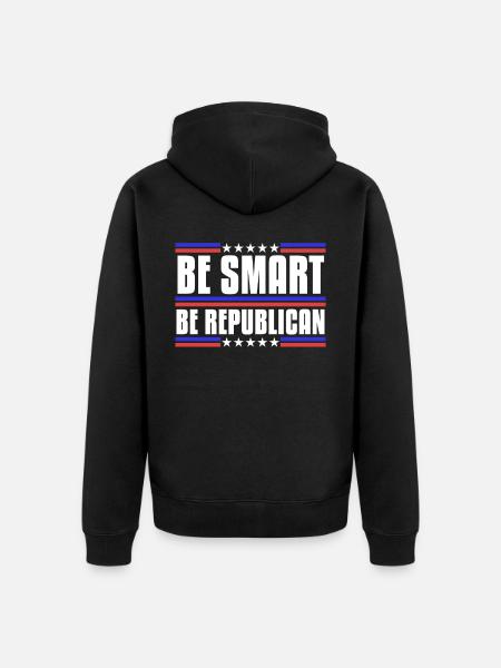 Republicans Conservative Republican Vote - Unisex Premium Organic Zip Hoodie - black