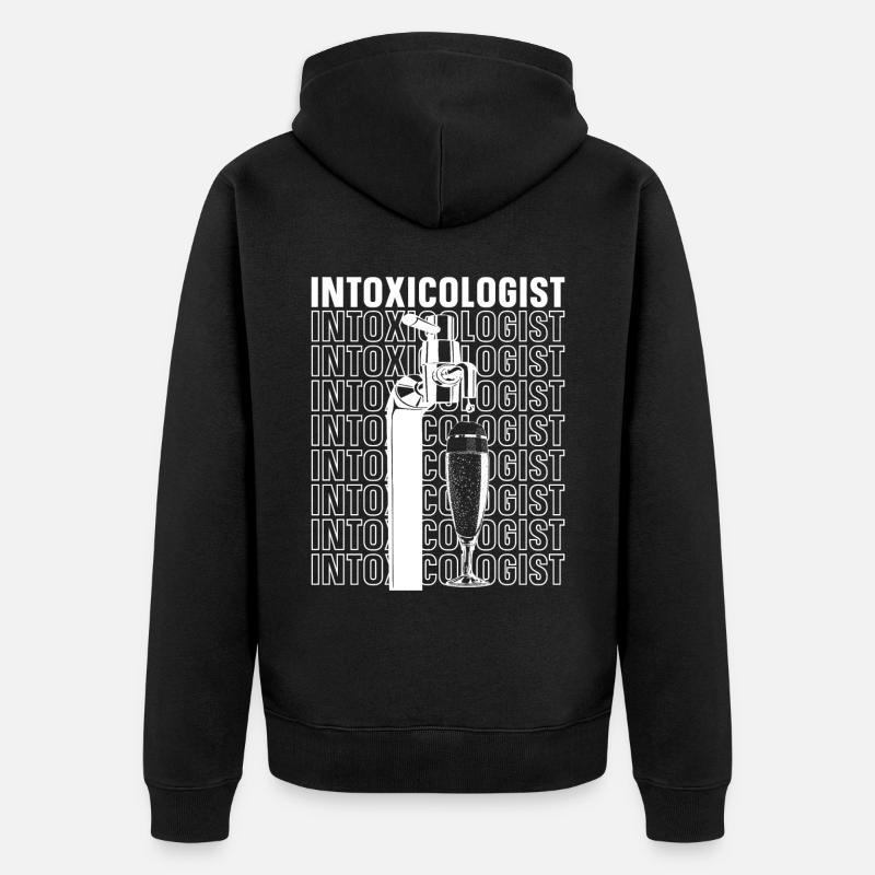Bartender Mixologist - Unisex Premium Bio Zip Hoodie - Schwarz