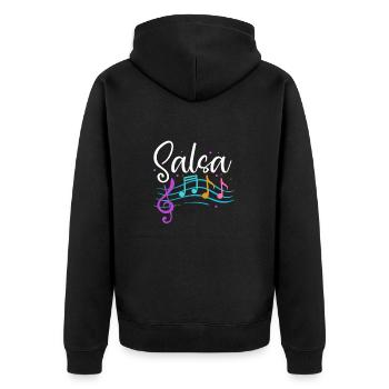 Salsa Dancing Cuba Dance Latino Dance Class Gift - Unisex Premium Organic Zip Hoodie - black - Back - Nico (187cm)