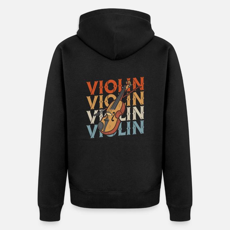 Violon Violon - Veste à capuche bio Premium Unisexe - noir