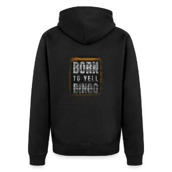 Bingo Player Bingo Game Bingo Game Games Bingo - Unisex Premium Organic Zip Hoodie - black - Back - Nico (187cm)