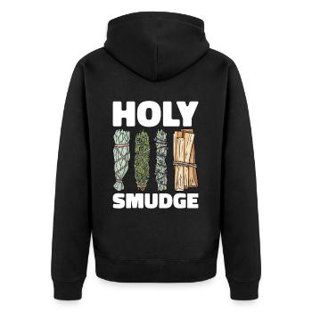 Smudging Smudge Encens de guérison spirituelle - Veste à capuche bio Premium Unisexe - noir - Dos - Nico (187cm)