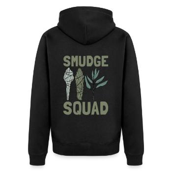 Smudging Smudge Encens de guérison spirituelle - Veste à capuche bio Premium Unisexe - noir - Dos - Nico (187cm)
