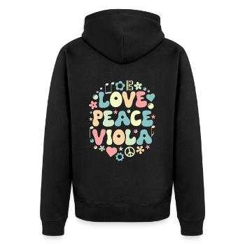 Alto Alto Altiste Retro Love - Veste à capuche bio Premium Unisexe - noir - Dos - Nico (187cm)