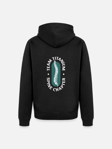 Team Titan - Back Surgery - Unisex Premium Organic Zip Hoodie - black