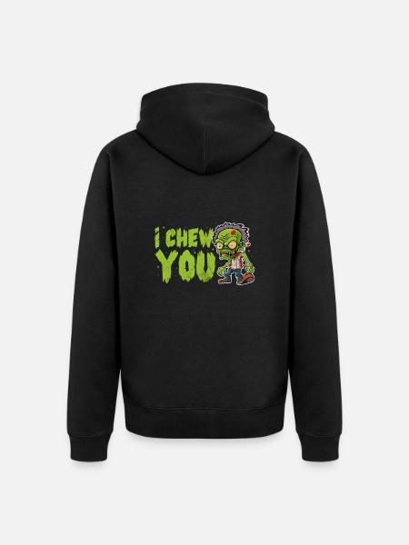Zombie - Unisex Premium Bio Zip Hoodie - Schwarz