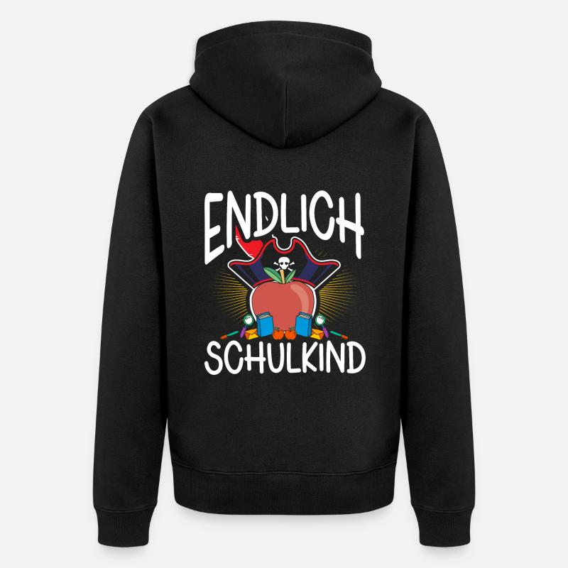 École 1ère année - Veste à capuche bio Premium Unisexe - noir