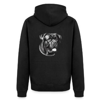 Vintage Cane Corso - Veste à capuche bio Premium Unisexe - noir - Dos - Nico (187cm)