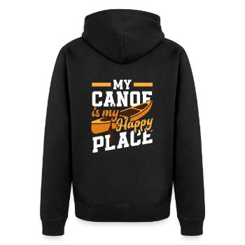 Cadeau de canoë Hobby Canoeist - Veste à capuche bio Premium Unisexe - noir - Dos - Nico (187cm)