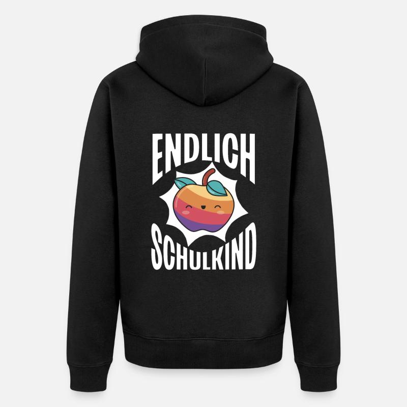 École 1ère année - Veste à capuche bio Premium Unisexe - noir
