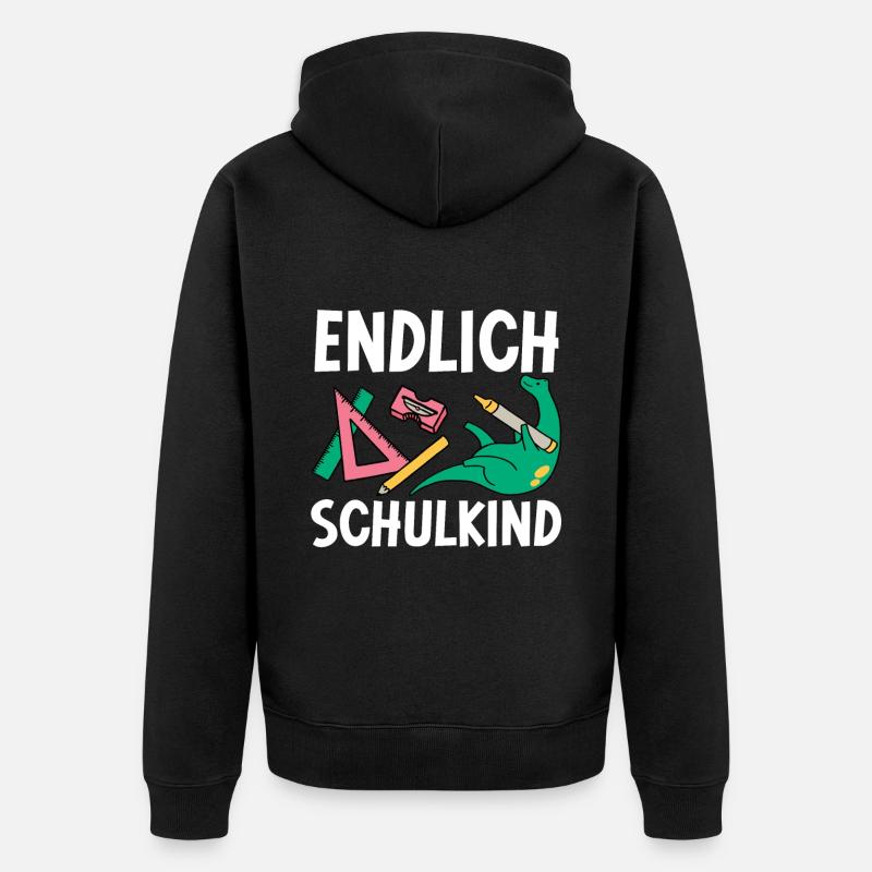 École 1ère année - Veste à capuche bio Premium Unisexe - noir