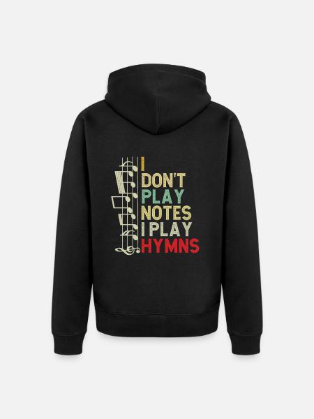 Piano Kristen Musik Jesus Pianist Gud - Ekologisk premiumluvjack unisex - svart