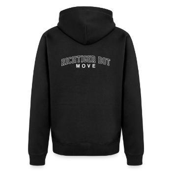 Richtig bot Move – Humour et style de joueur - Veste à capuche bio Premium Unisexe - noir - Dos - Nico (187cm)