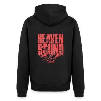 Paragliding Paraglider Glider Heaven Bound - Unisex Premium Organic Zip Hoodie - black - Back - Nico (187cm)