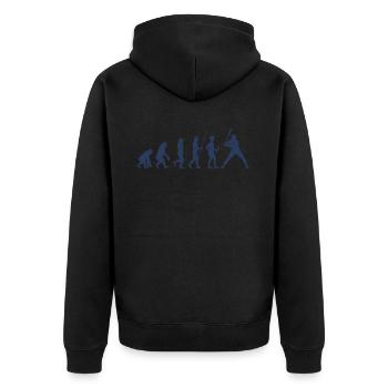 Baseball Hommes Femmes Enfants Joueur Lanceur Softball - Veste à capuche bio Premium Unisexe - noir - Dos - Nico (187cm)