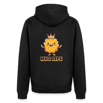 Nugget de poulet Nug Life - Veste à capuche bio Premium Unisexe - noir - Dos - Nico (187cm)
