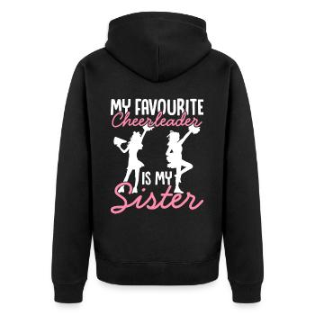 La pom-pom girl préférée de Cheerleading Cheer Squad est - Veste à capuche bio Premium Unisexe - noir - Dos - Nico (187cm)