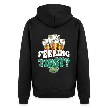 Bartender Mixologist Feeling - Unisex Premium Organic Zip Hoodie - black - Back - Nico (187cm)