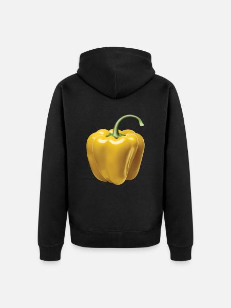 Paprika Geschenk - Unisex Premium Bio Zip Hoodie - Schwarz