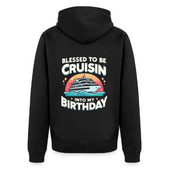 Croisière - Veste à capuche bio Premium Unisexe - noir - Dos - Nico (187cm)