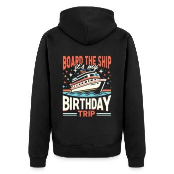 Croisière - Veste à capuche bio Premium Unisexe - noir - Dos - Nico (187cm)