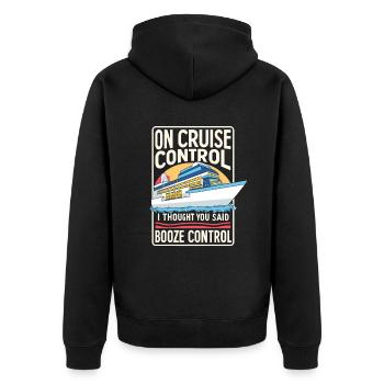 Croisière - Veste à capuche bio Premium Unisexe - noir - Dos - Nico (187cm)