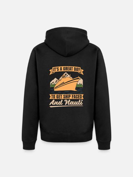 Kreuzfahrt - Unisex Premium Bio Zip Hoodie - Schwarz