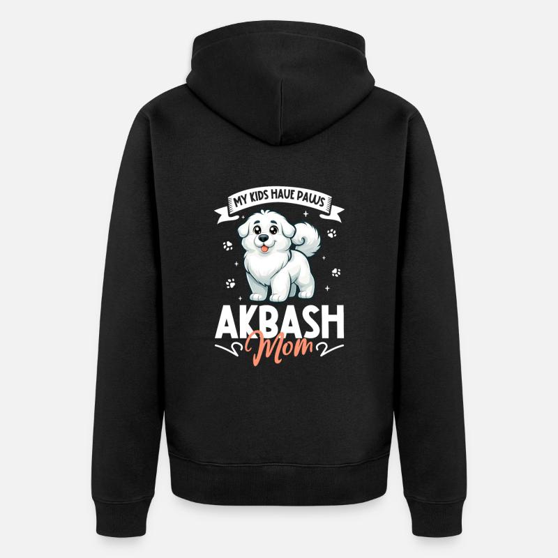 La mère d’Akba - Veste à capuche bio Premium Unisexe - noir