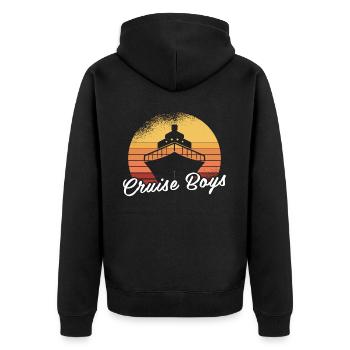 Croisière - Veste à capuche bio Premium Unisexe - noir - Dos - Nico (187cm)