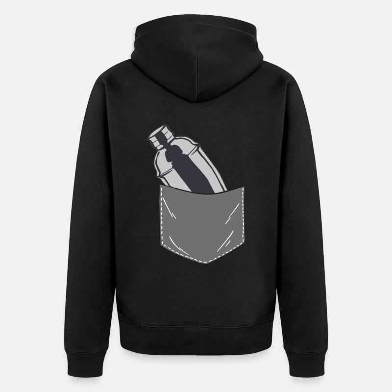 Barman Mixologue Pocket - Veste à capuche bio Premium Unisexe - noir