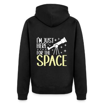 Astronomie astronome - Veste à capuche bio Premium Unisexe - noir - Dos - Nico (187cm)