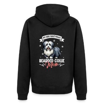 Maman Bearded Collie - Veste à capuche bio Premium Unisexe - noir - Dos - Nico (187cm)