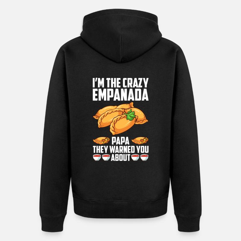 Empanada Dumpling Espagnole Mexicaine - Veste à capuche bio Premium Unisexe - noir