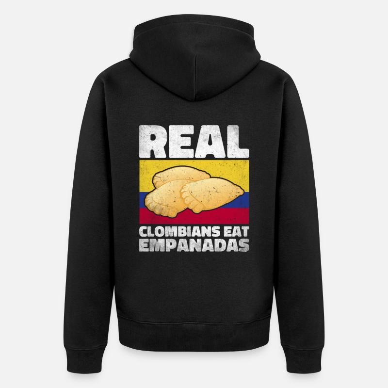 Empanada Dumpling Espagnol Mexicain - Veste à capuche bio Premium Unisexe - noir