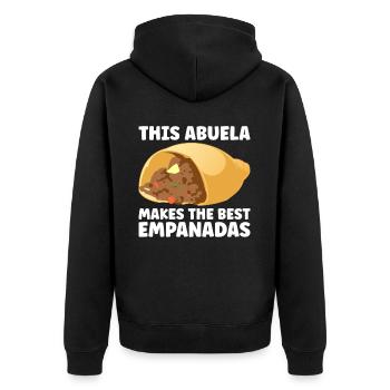 Empanada Dumpling Espagnol Mexicain - Veste à capuche bio Premium Unisexe - noir - Dos - Nico (187cm)