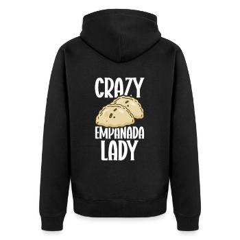 Empanada Spanish Dumpling Mexican - Unisex Premium Organic Zip Hoodie - black - Back - Nico (187cm)