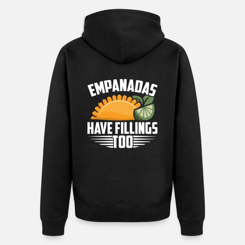 Empanada Dumpling Espagnole Mexicaine - Veste à capuche bio Premium Unisexe - noir