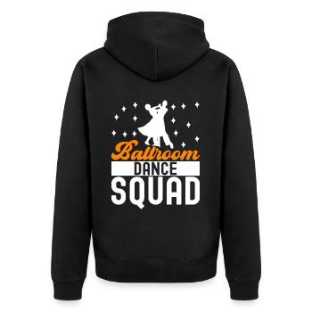 Ballroom Dance Ballroom Dancers Ballroom Dancers - Unisex Premium Organic Zip Hoodie - black - Back - Nico (187cm)