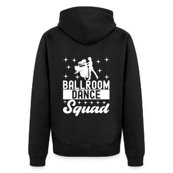 Ballroom Dance Ballroom Dancers Ballroom Dancers - Unisex Premium Organic Zip Hoodie - black - Back - Nico (187cm)