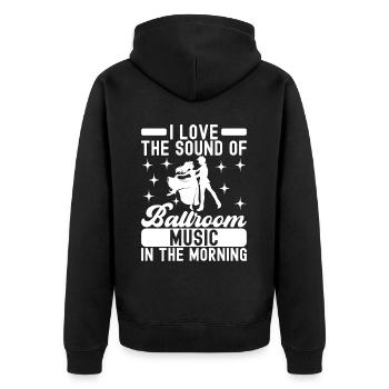 Ballroom Dance Ballroom Dancers Ballroom Dancers - Unisex Premium Organic Zip Hoodie - black - Back - Nico (187cm)