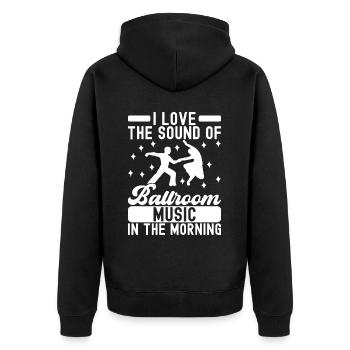 Ballroom Dance Ballroom Dancers Ballroom Dancers - Unisex Premium Organic Zip Hoodie - black - Back - Nico (187cm)