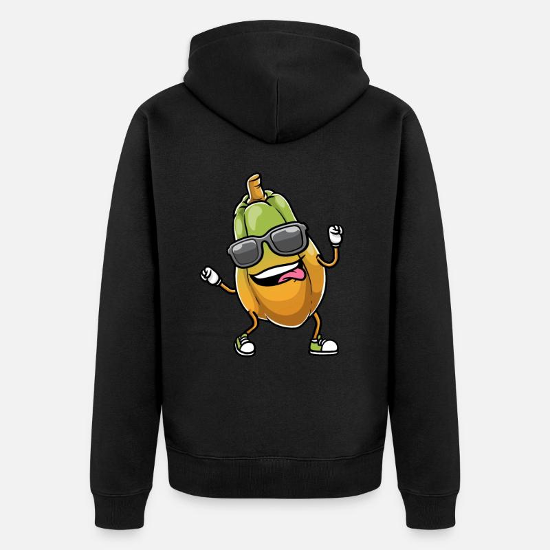 Danse de la papaye - Veste à capuche bio Premium Unisexe - noir