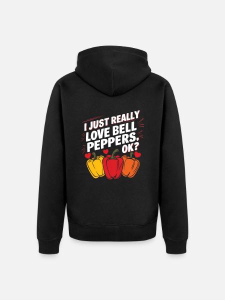 Paprika Geschenk - Unisex Premium Bio Zip Hoodie - Schwarz