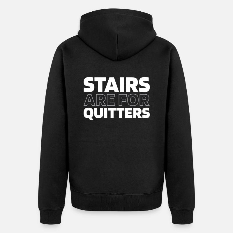 Elevator Elevator - Unisex Premium Organic Zip Hoodie - black