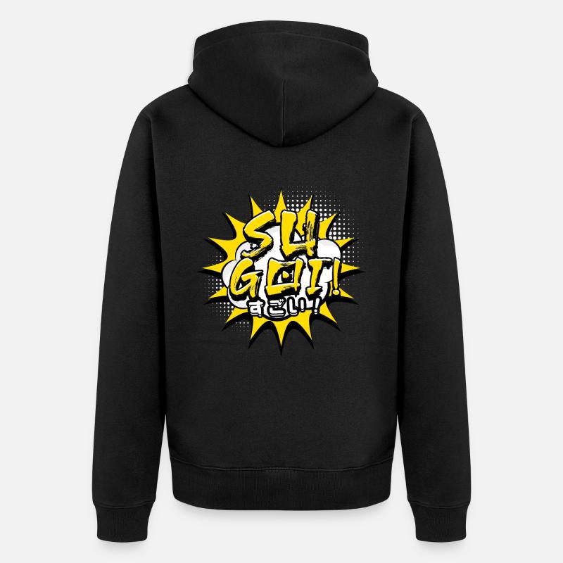 Anime Su Goi - Veste à capuche bio Premium Unisexe - noir