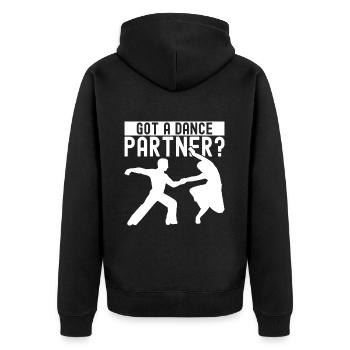 Ballroom Dance Ballroom Dancers Ballroom Dancers - Unisex Premium Organic Zip Hoodie - black - Back - Nico (187cm)