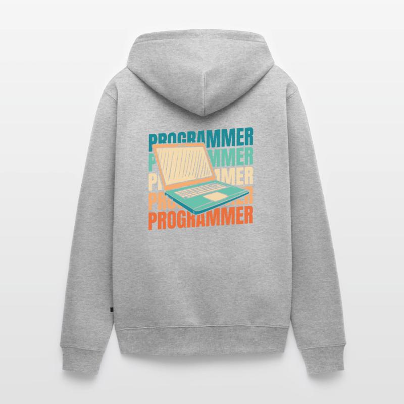 Entwickler Coder Programmierer Unisex Premium Bio Zip Hoodie