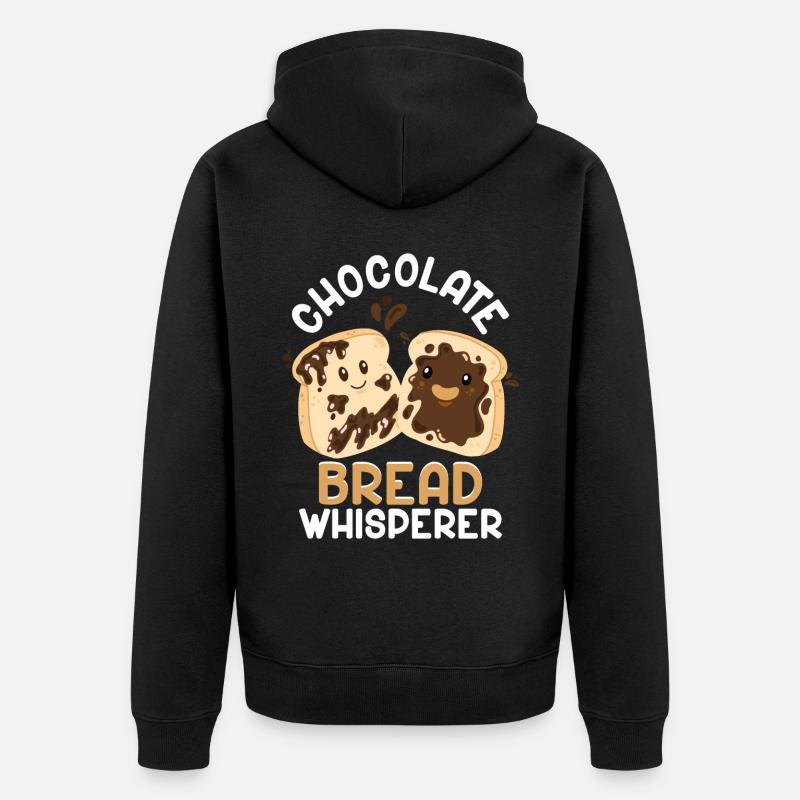 Bread Baking Bread Maker - Unisex Premium Organic Zip Hoodie - black